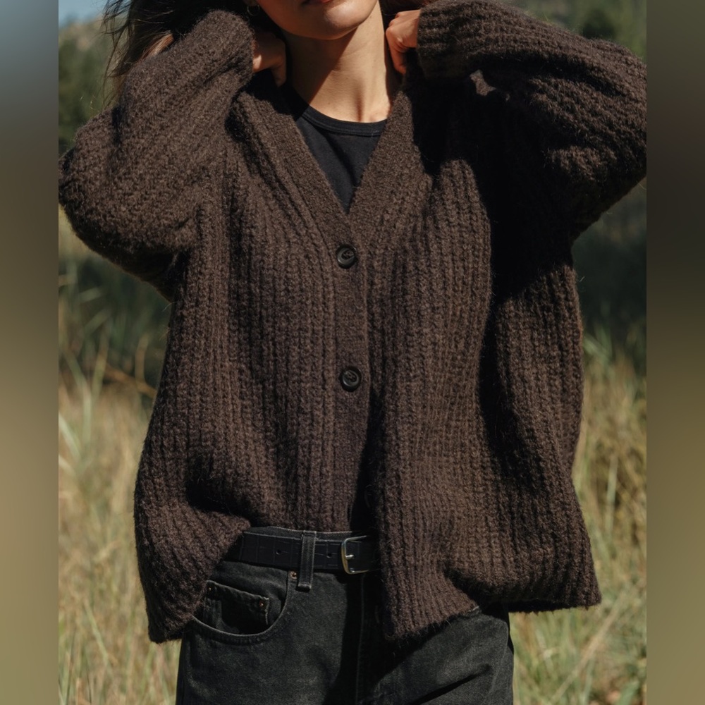 Jenni Kayne Brown Cardigan Sweater